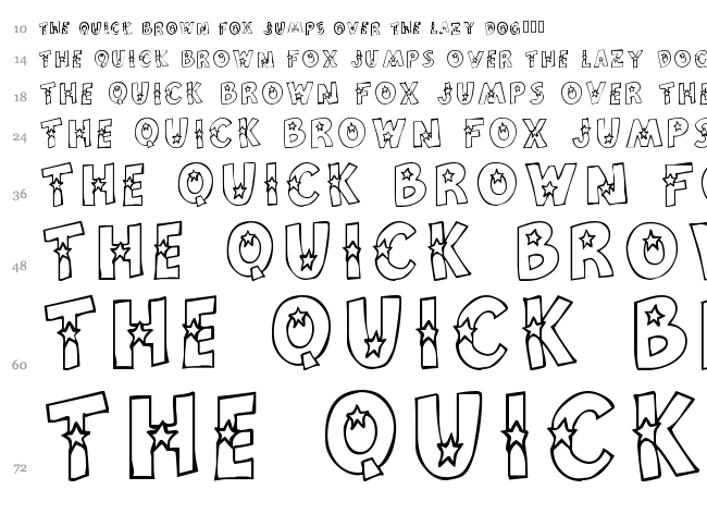 Craftopia Stars font waterfall